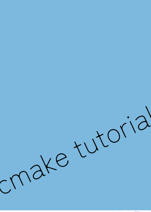 cmake tutorial