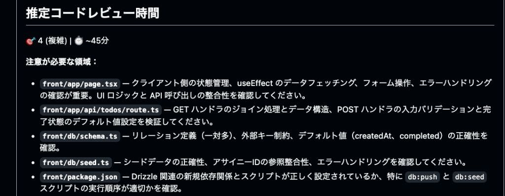 推定レビュー時間