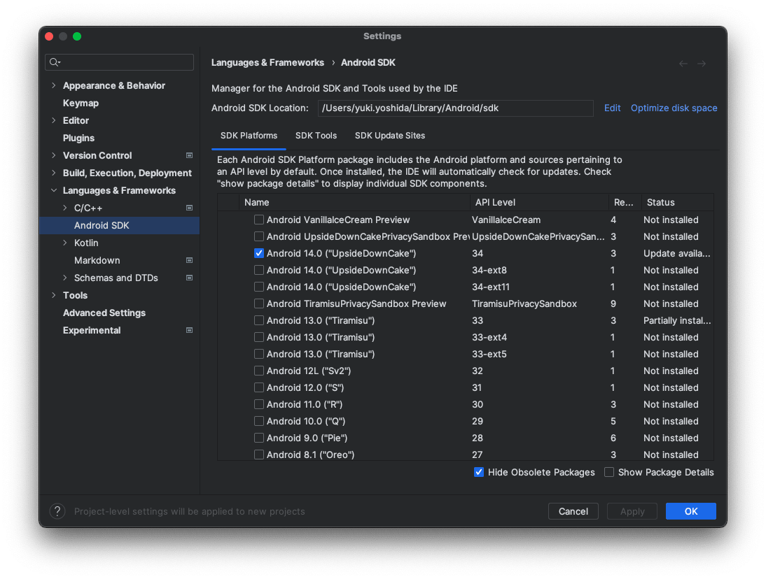 Android Studio Setting