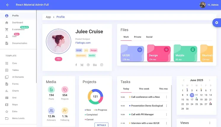 Angular & React & VueJs & bootstrap templates