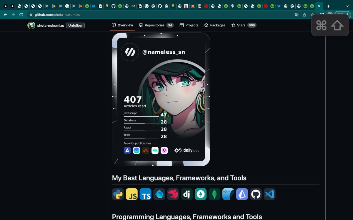 カッコいい、イケてるGitHubプロフィールの作り方(コピペ+微調整) カッコいい、イケてるGitHubプロフィールの作り方(コピペ+微調整)