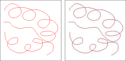 赤色が劣化する画像例の比較