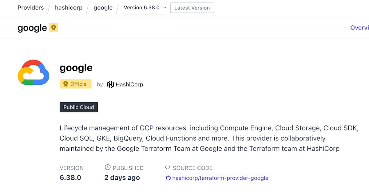GCP Provider