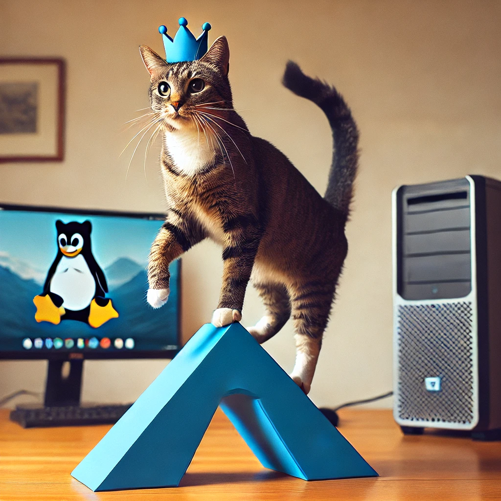 Arch Linux Beaten By A Cat