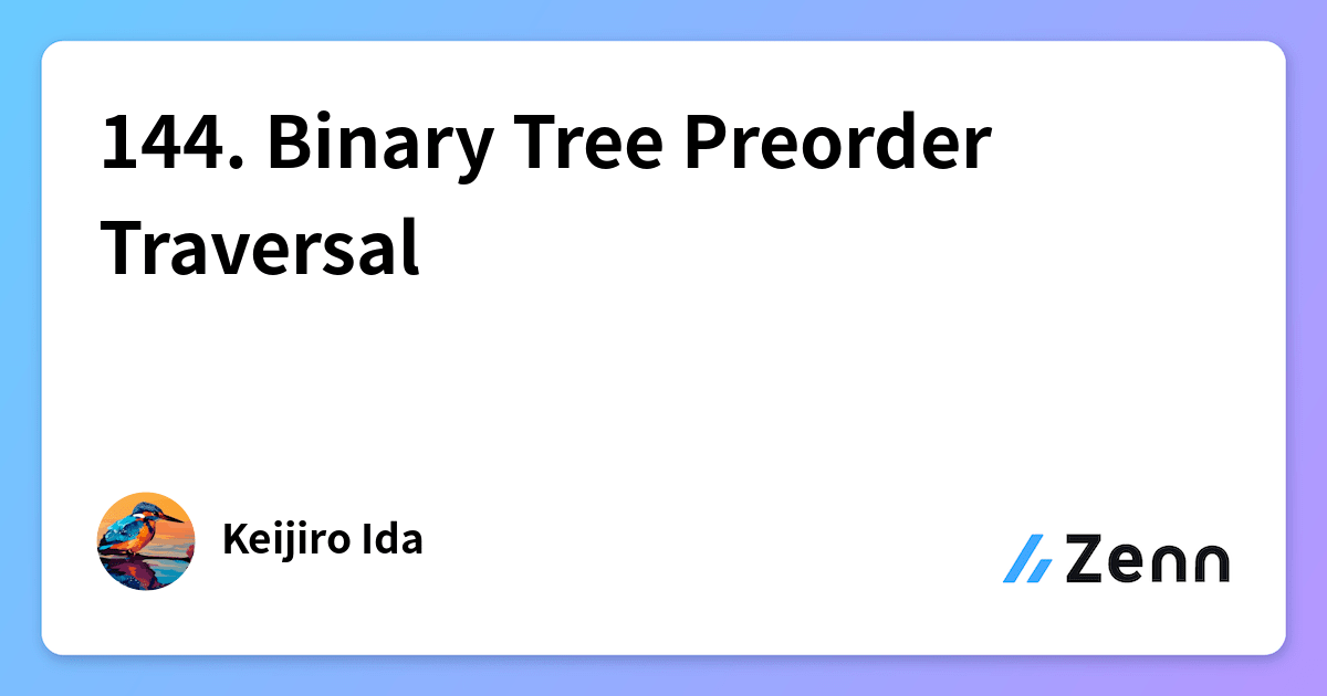 144. Binary Tree Preorder Traversal