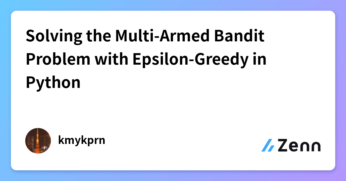 Solving the Multi-Armed Bandit Problem with Epsilon-Greedy in Python