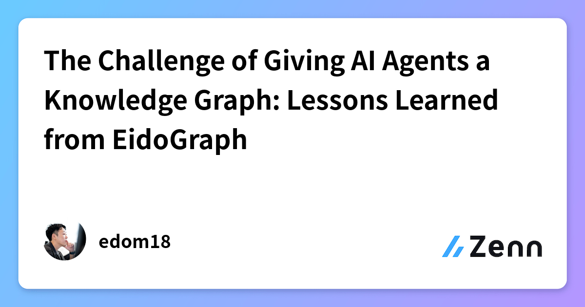 The Challenge of Giving AI Agents a Knowledge Graph: Lessons Learned ...