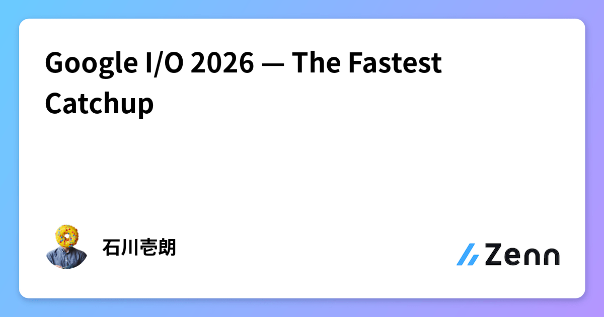 Google I/O 2026 — The Fastest Catchup