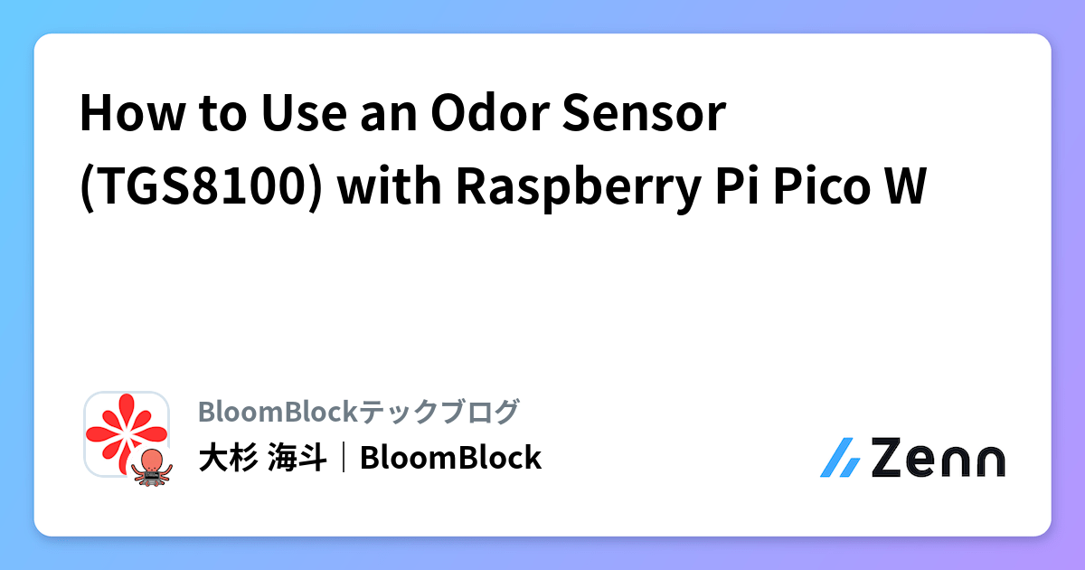 How to Use an Odor Sensor (TGS8100) with Raspberry Pi Pico W