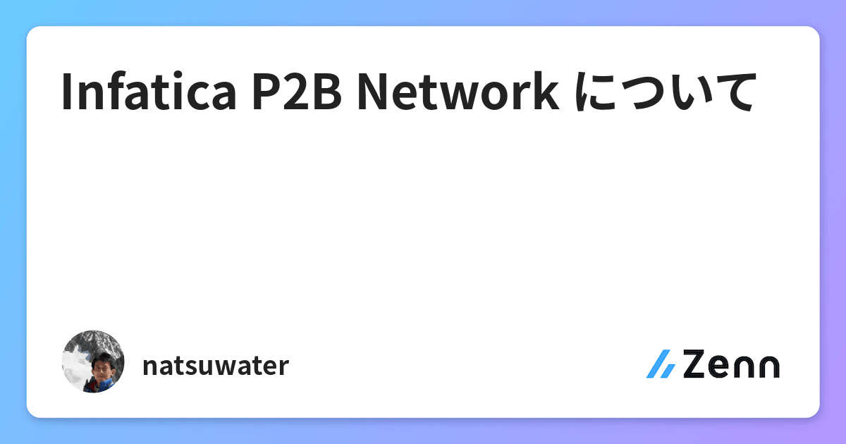 Infatica P2B Network について