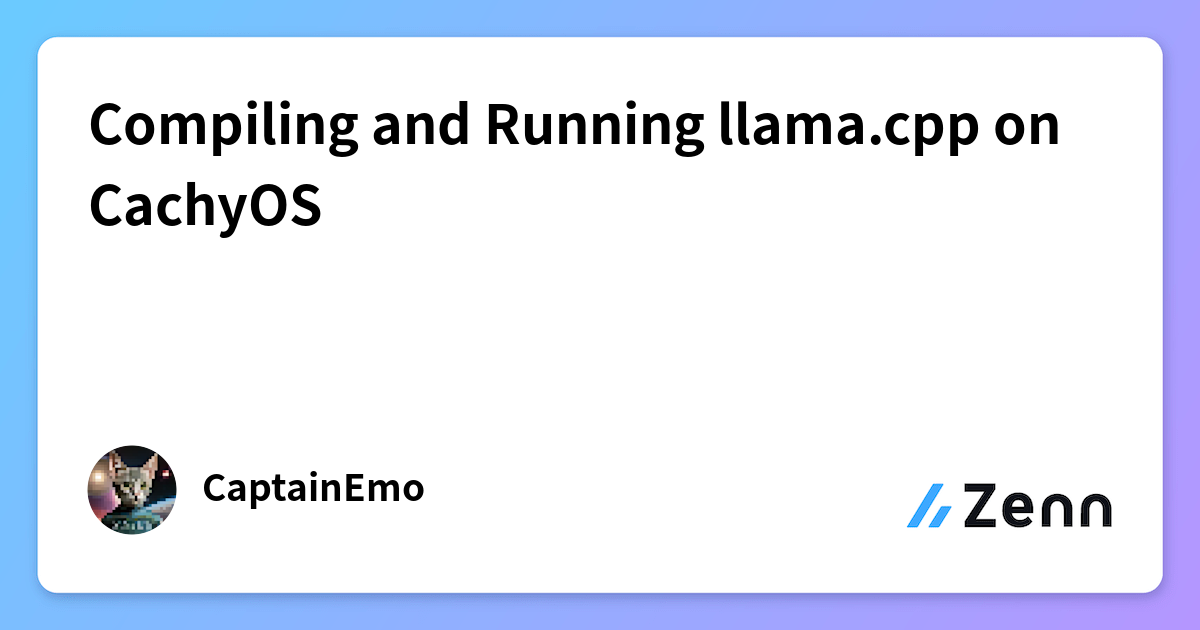 Compiling and Running llama.cpp on CachyOS