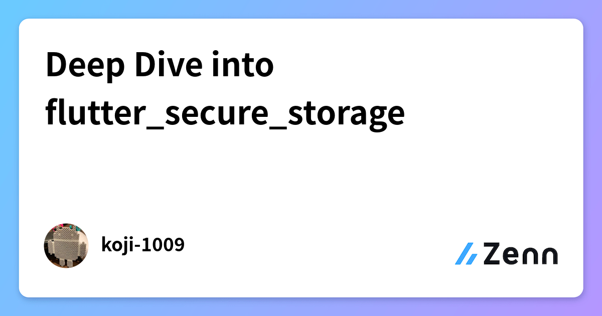 Deep Dive into flutter_secure_storage