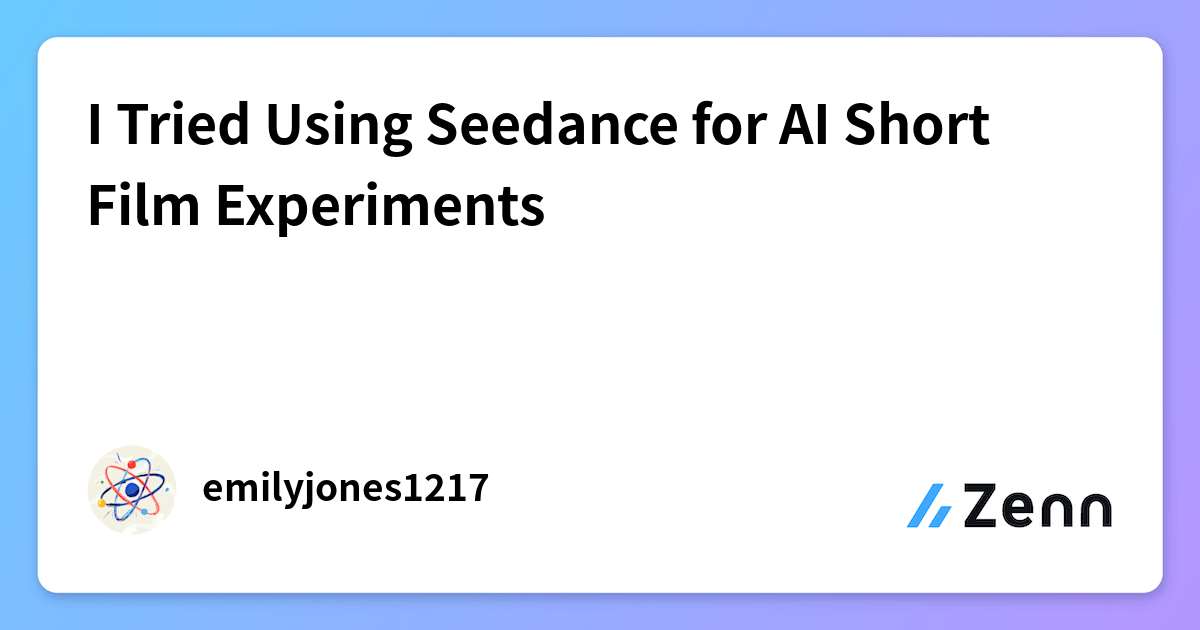 I Tried Using Seedance for AI Short Film Experiments