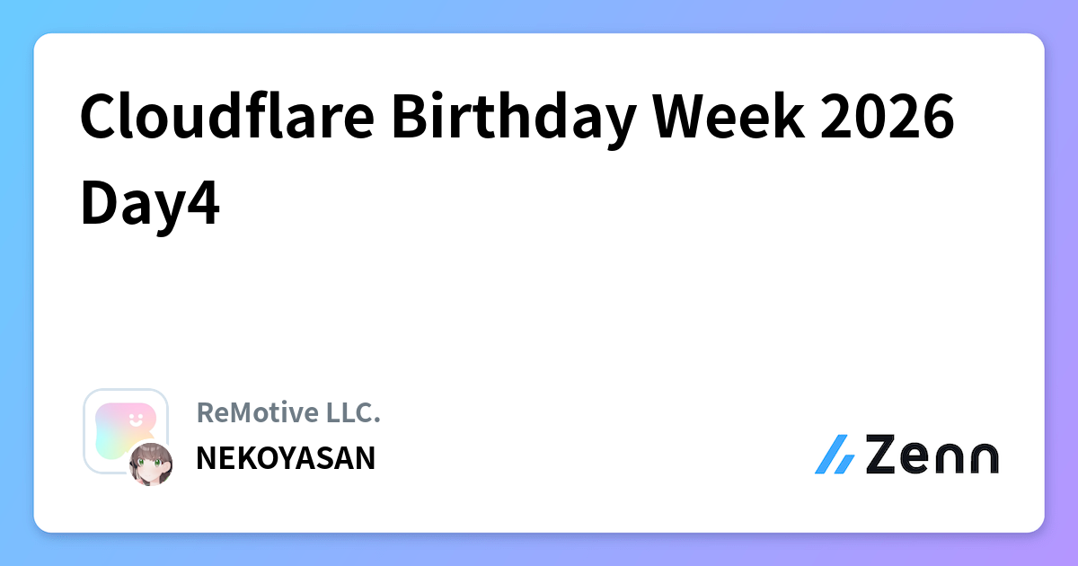Cloudflare Birthday Week 2026 Day4