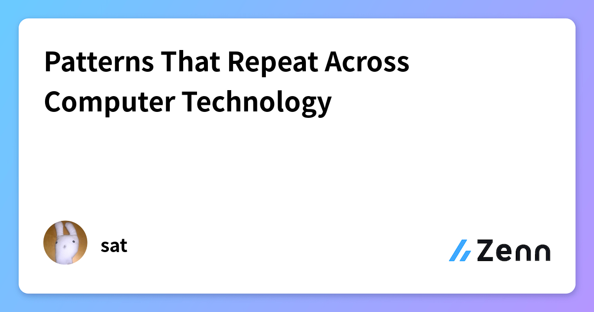 Patterns That Repeat Across Computer Technology