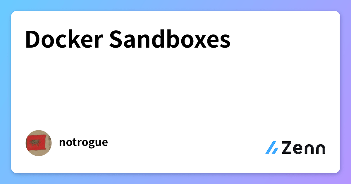 Docker Sandboxes