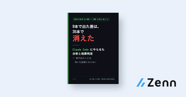 Claude Code にやらせた分析と効果判定 — 差が出たことは、効いた証拠にならない