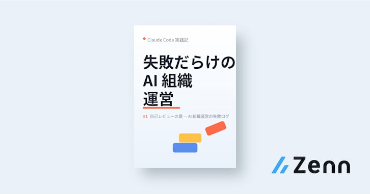 Claude Code 実践記 — 失敗だらけのAI組織運営