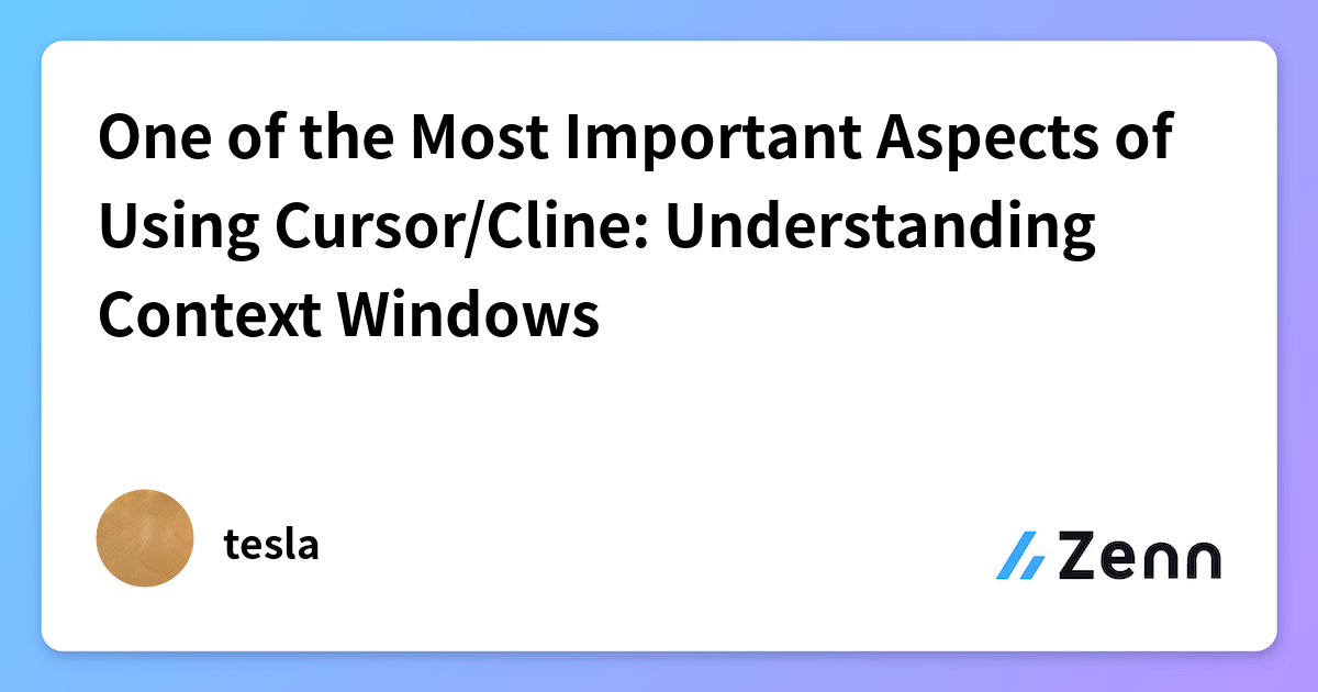 One of the Most Important Aspects of Using Cursor/Cline: Understanding ...