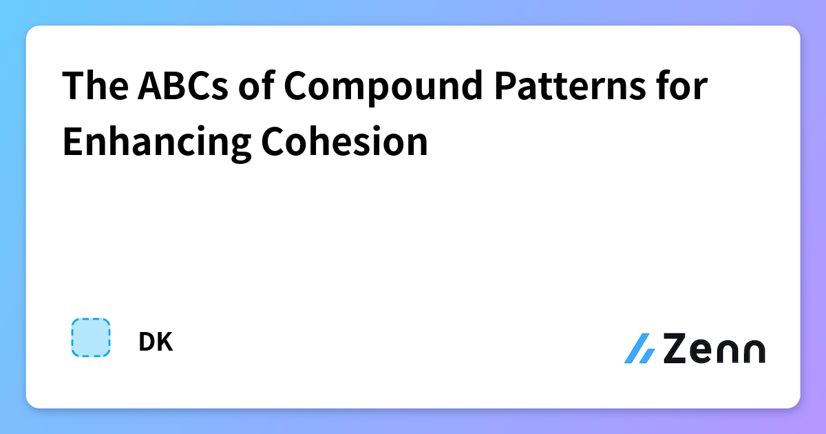 The ABCs of Compound Patterns for Enhancing Cohesion