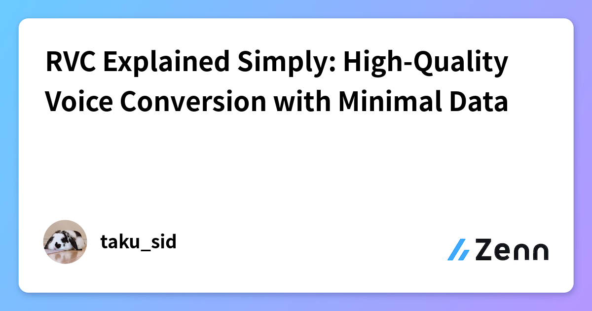 RVC Explained Simply: High-Quality Voice Conversion with Minimal Data