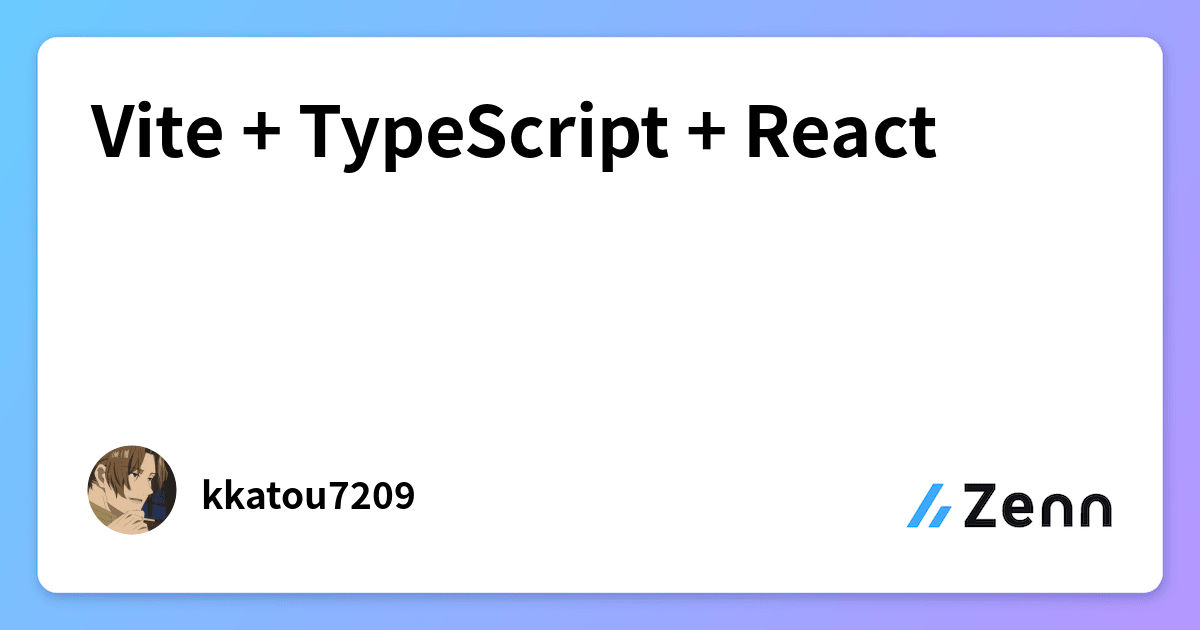 Vite + TypeScript + React