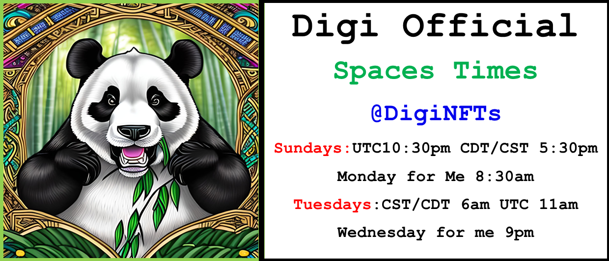 Digi Twitter Spaces  @DigiNFTs #DigiOfficial https://DigiOfficial.com