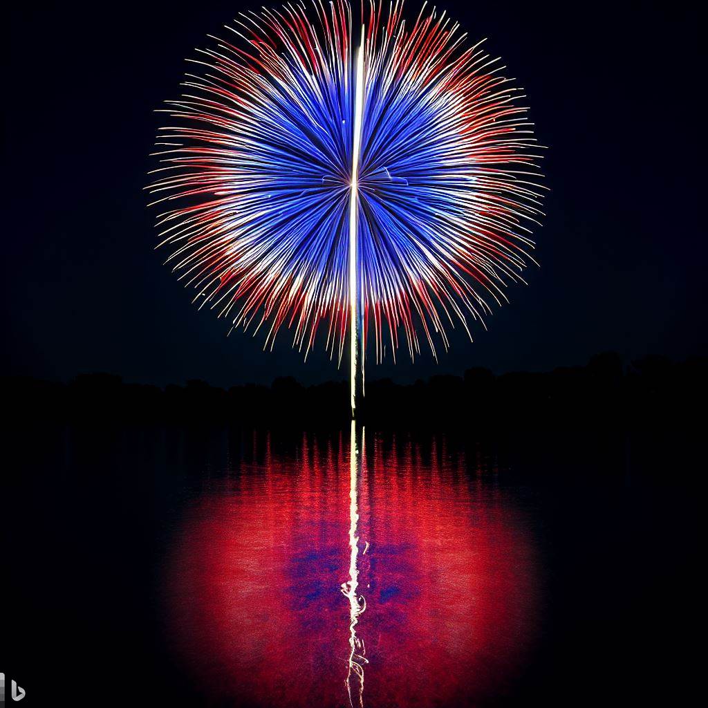 "As we approach Memorial Day weekend, it's important to take time to remember and honor the brave men and women who gave their lives in service to our country. And what better way to do so than by lighting up the night sky with our Red White and Bluefireworks? These stunning pyrotechnics are designed to resemble a blooming flower, with bursts of vibrant red, white, and blue petals symbolizing the sacrifice and patriotism of our fallen heroes. So as you gather with family and friends now.