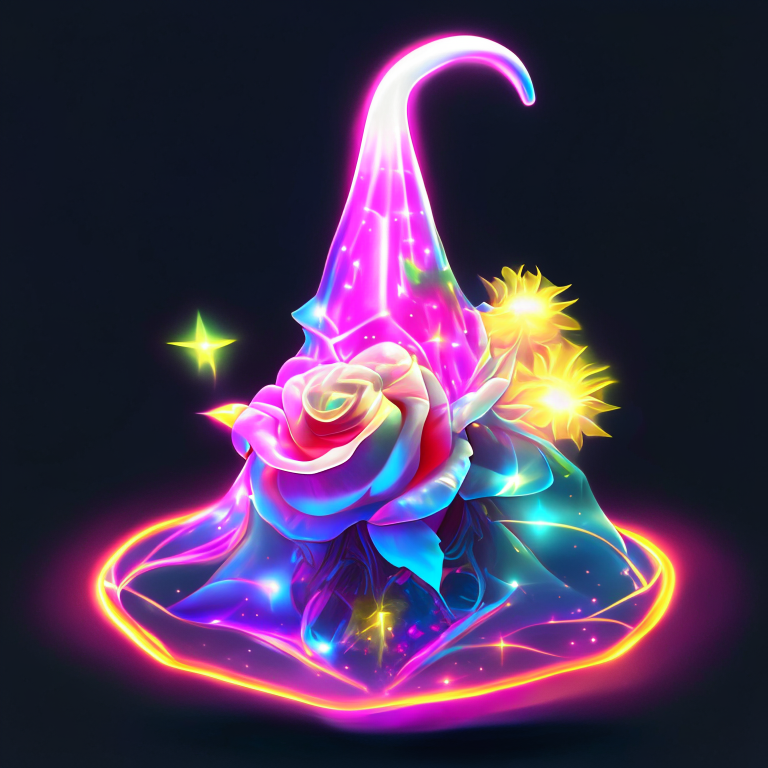 It is a hat of starry secrets and cosmic colors. It is a hat of floral beauty and friendly voice. It is a hat of joyful songs and magical stories. It is a hat of loving compliments and dreamy wishes. It is a hat of natural flowers and happiness. It is the perfect hat for you.