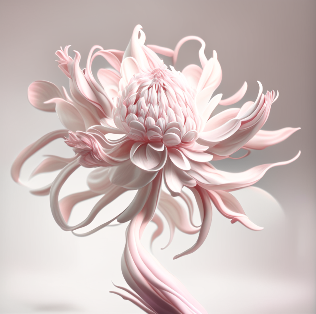 Fantasy inspired pink flower