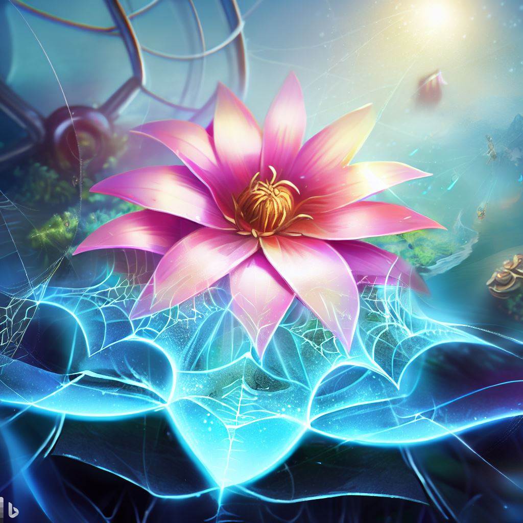 A Representative flower in the metaverse.