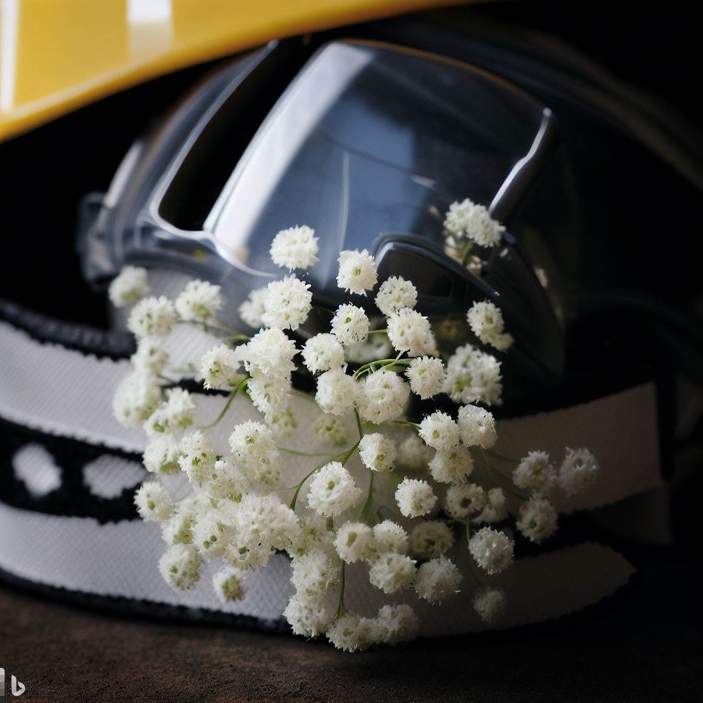 Baby's Breath and saftey gear.