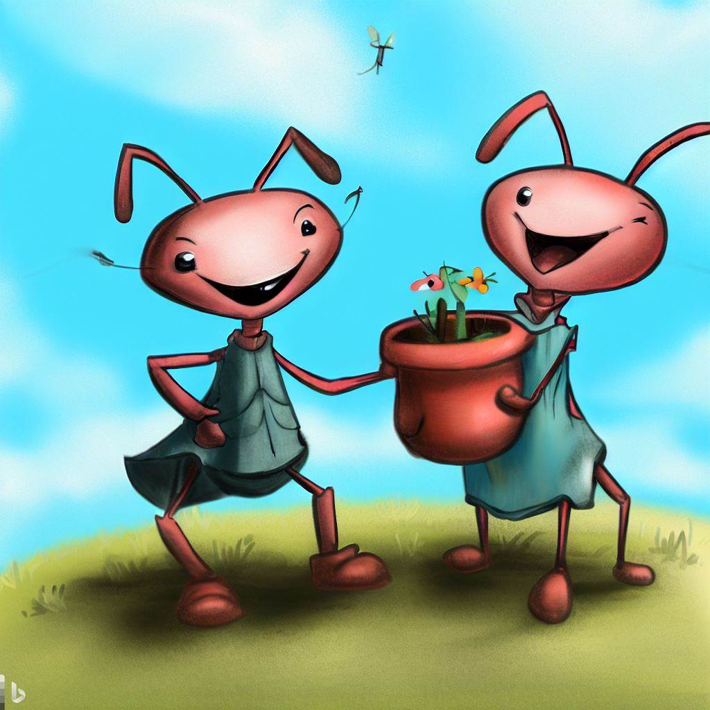 Andy, the Ant 🐜, Works too Much and Receives #Inspiration #Help from His #Friendship with Betty 🐜. #SelfCare