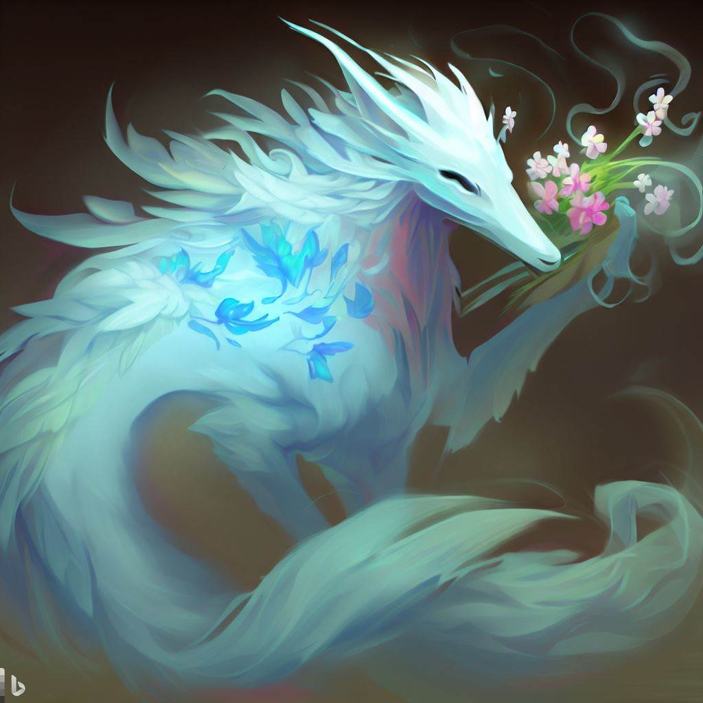 The bond between a dragon and a flower.