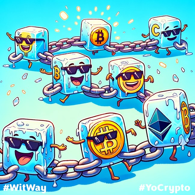 #YoCrypto is so cool, it turns the blockchain into an ice chain!