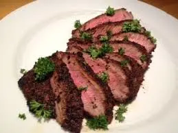 Coffee and Pepper Crusted Sirloin Steak Coffee and Pepper Crusted Sirloin Steak