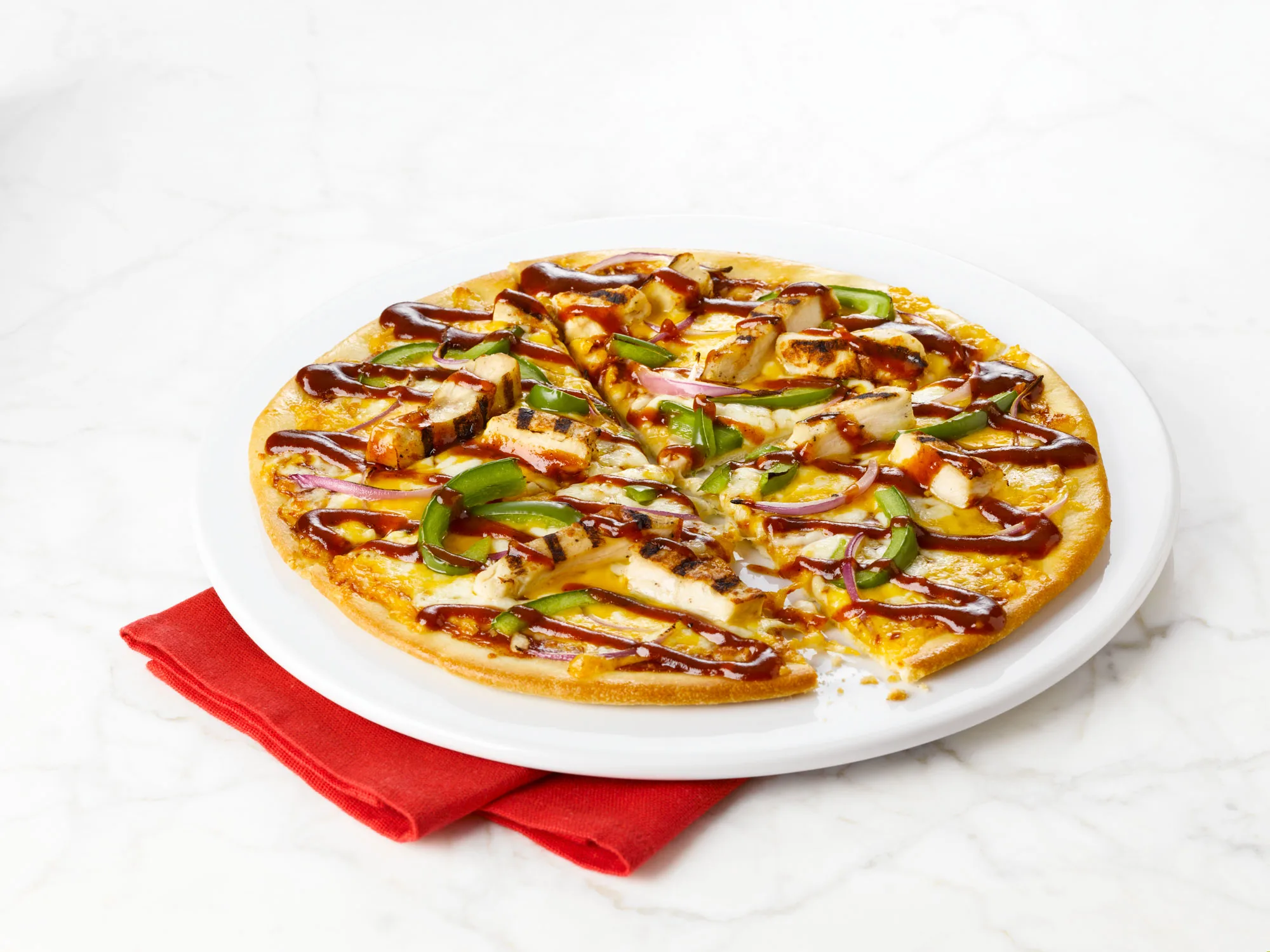 BBQ Chicken Thin Crust Pizza