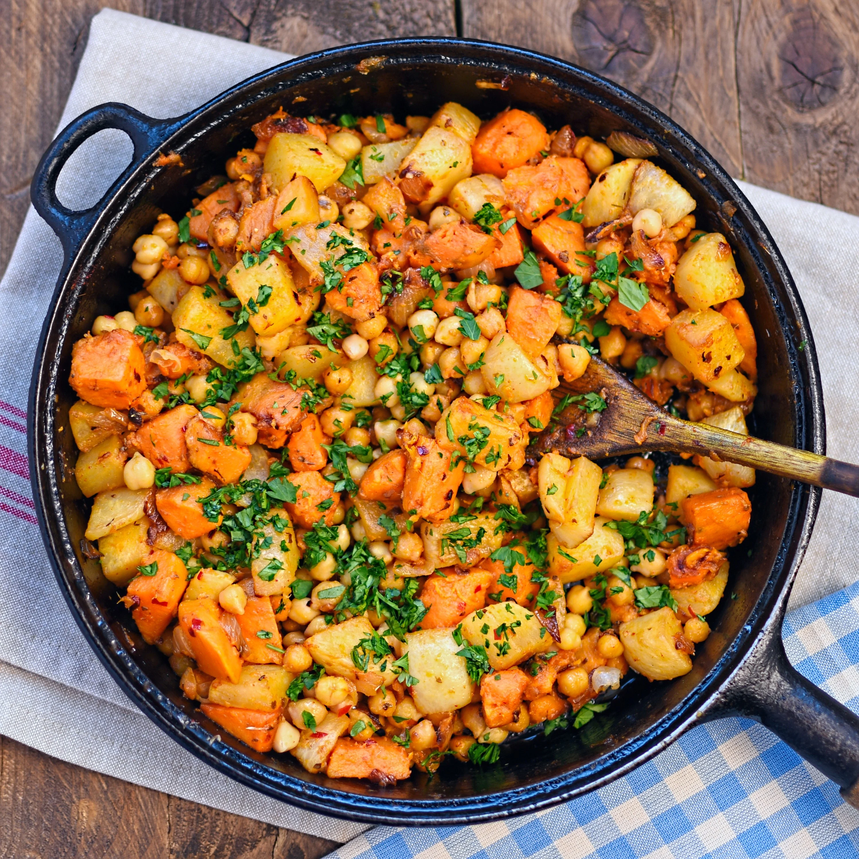 Sweet Potato & Garbanzo Hash Sweet Potato & Garbanzo Hash