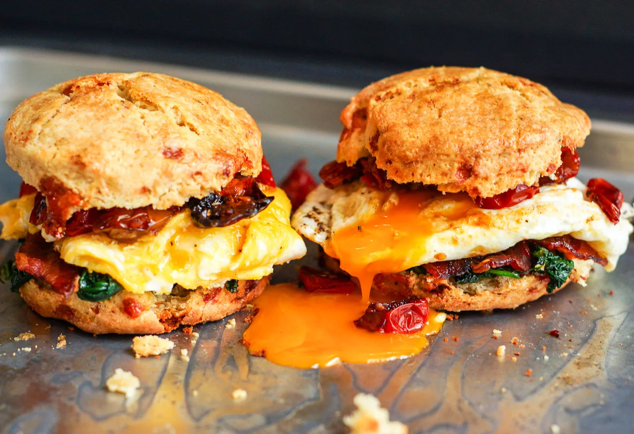 Bacon Egg & Cheese Buttermilk Biscuit Sandwich