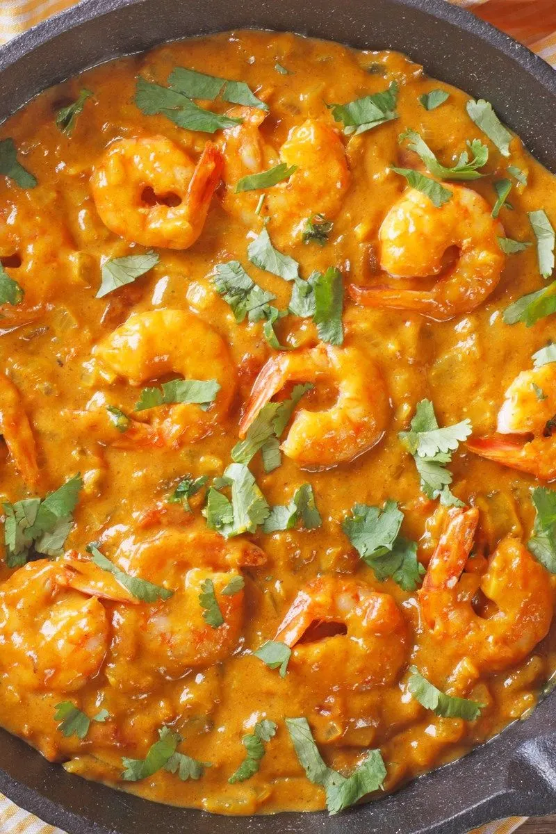 Curried Cilantro Shrimp