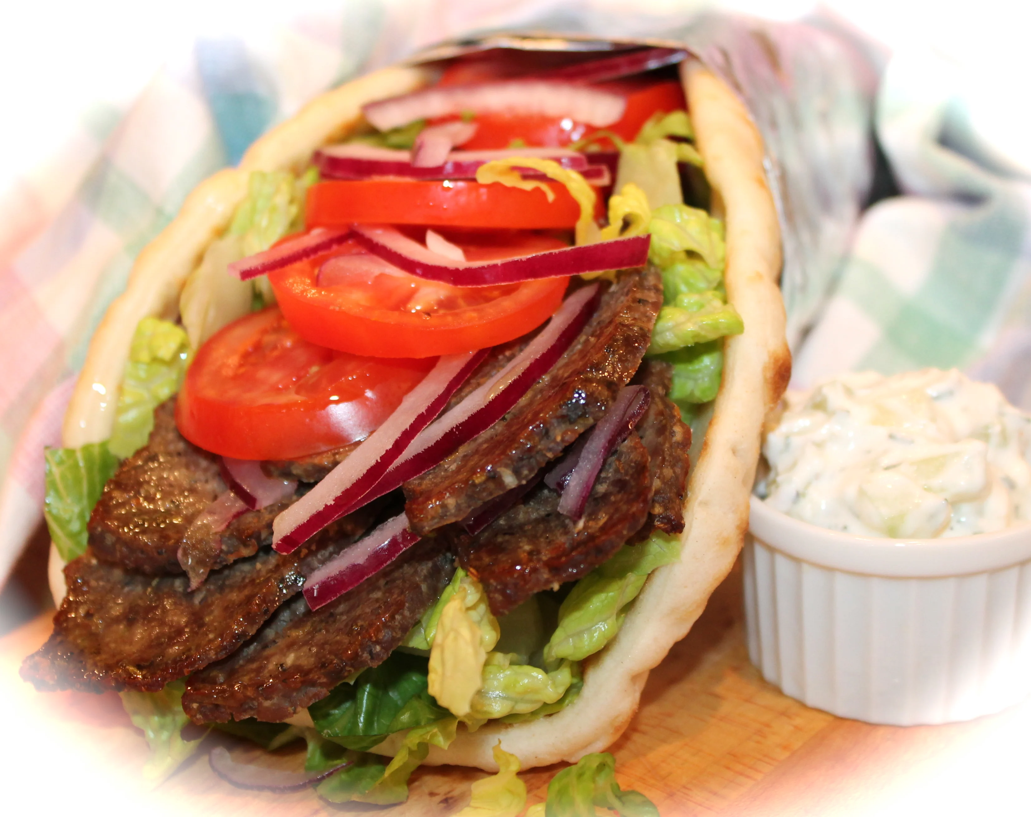Lamb and Beef Gyro Wrap Lamb and Beef Gyro Wrap
