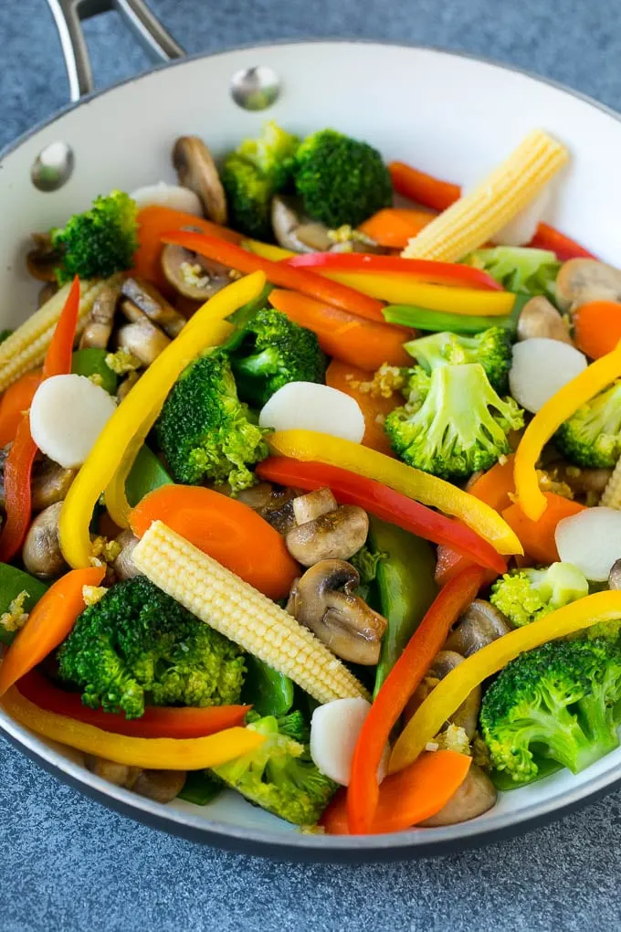 Gluten-Free Vegan Sauteed Mixed Fresh Vegetables