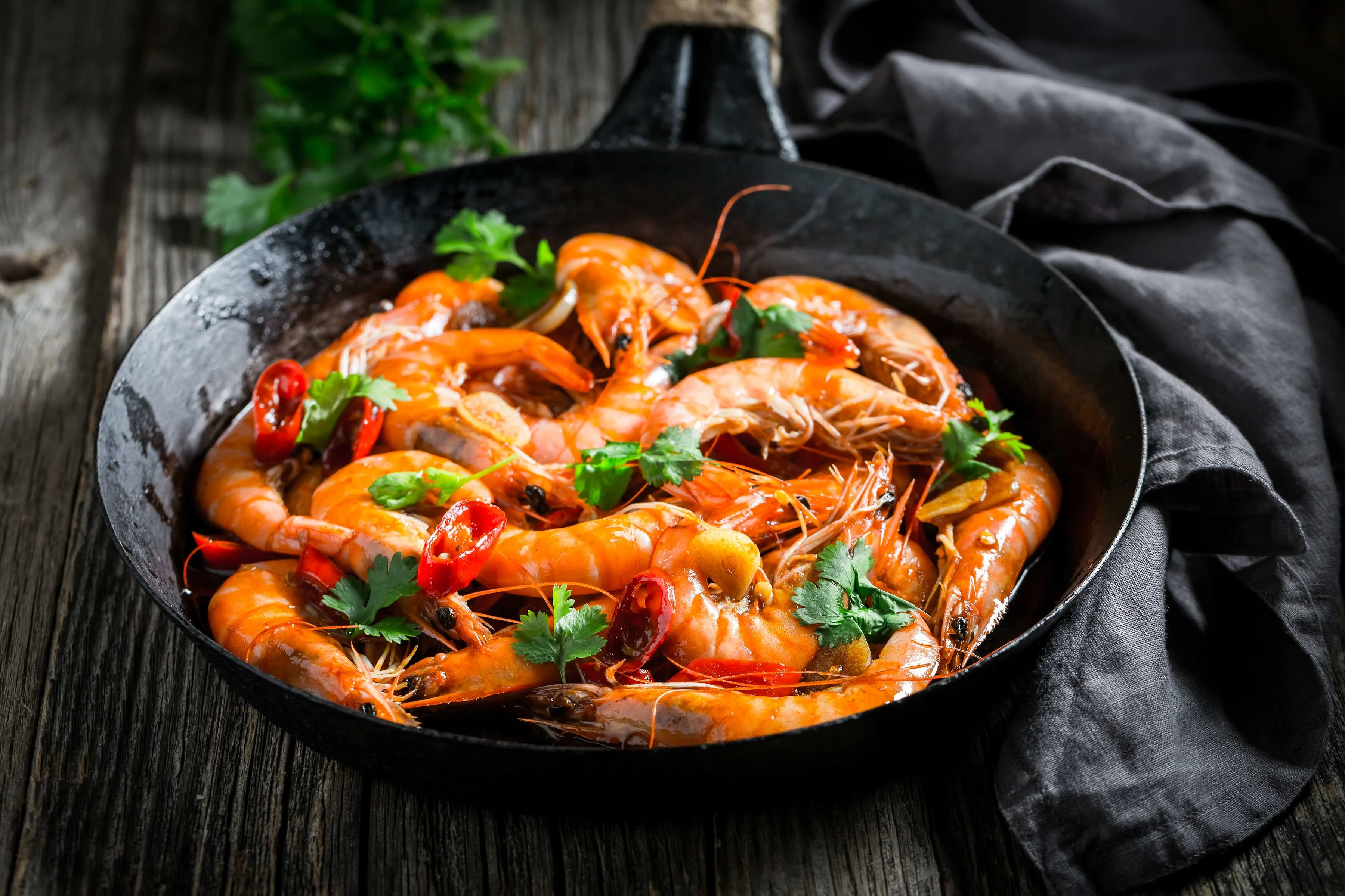 Spicy Crispy Prawns in Aromatic Pepper Salt
