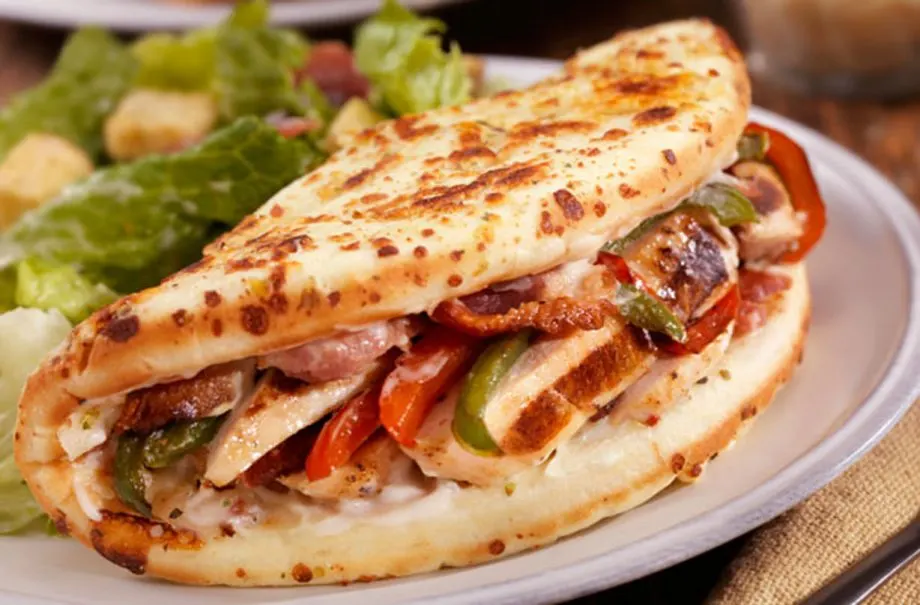 Chicken Folded Flatbread Chicken Folded Flatbread