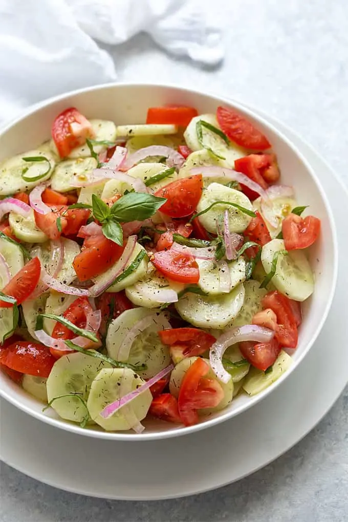 Tomato and Cucumber Salad Tomato and Cucumber Salad