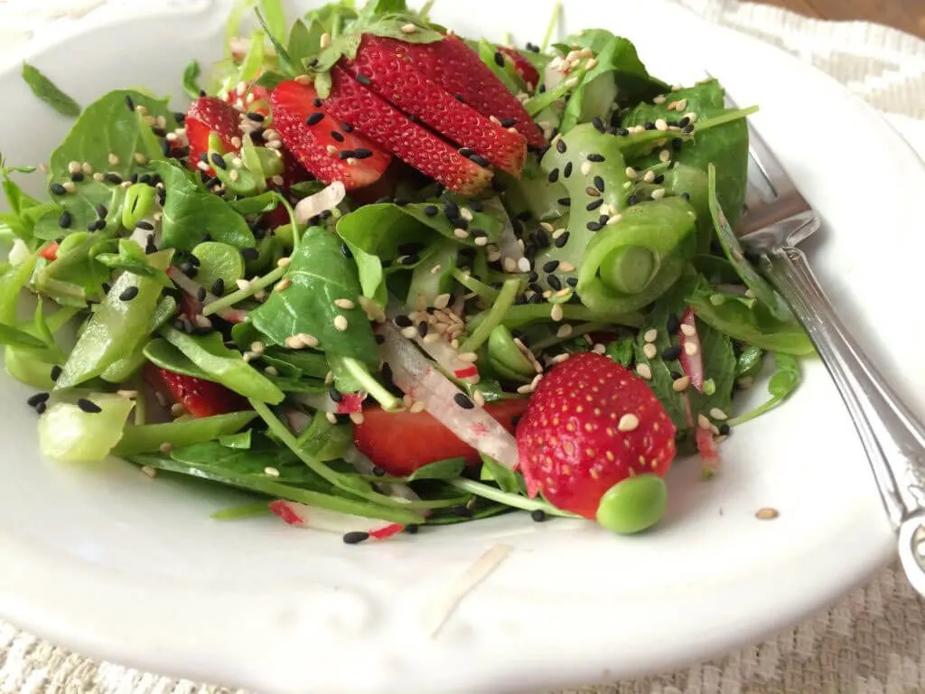 Wild Arugula and Strawberry Salad Wild Arugula and Strawberry Salad