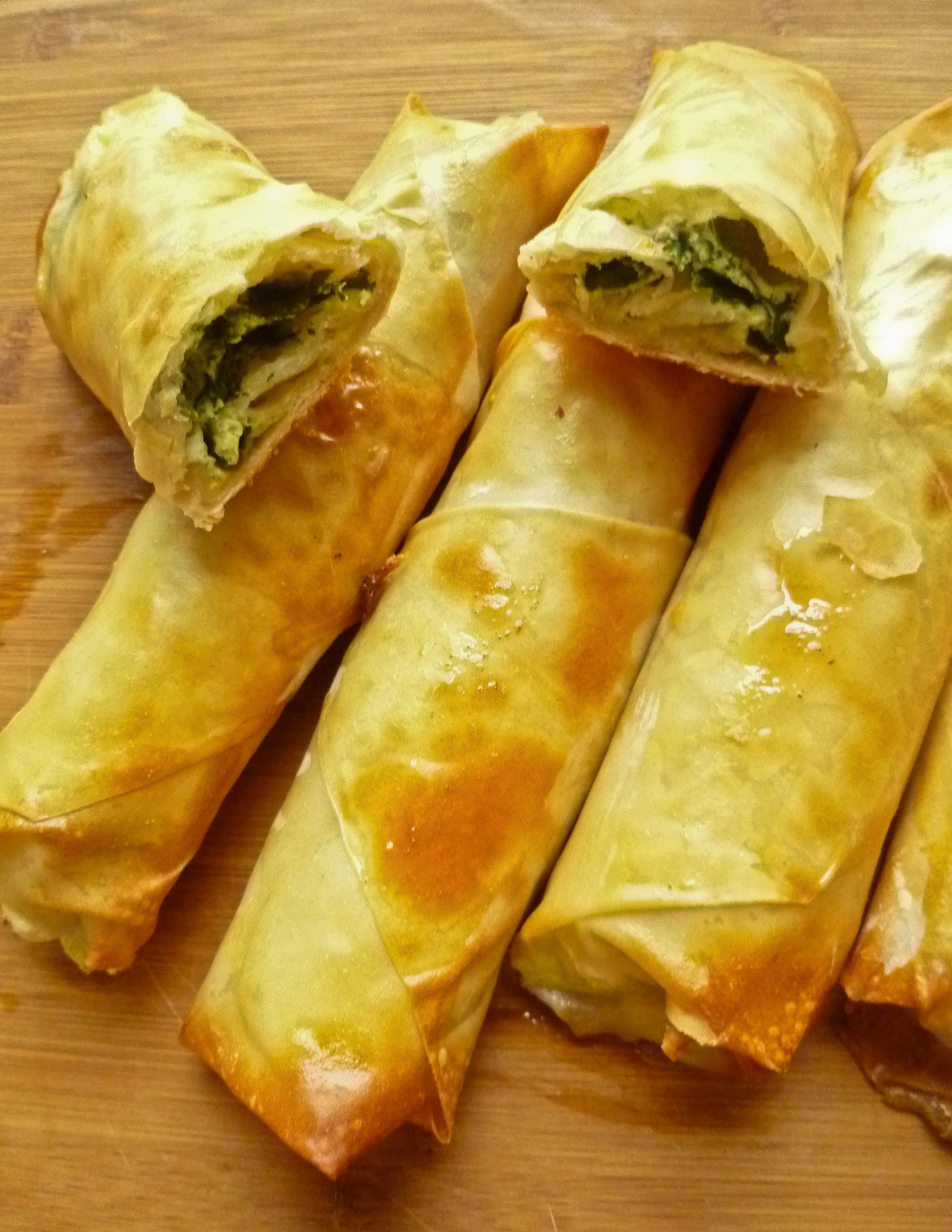 Cigar Fillo with Feta and Spinach Cigar Fillo with Feta and Spinach