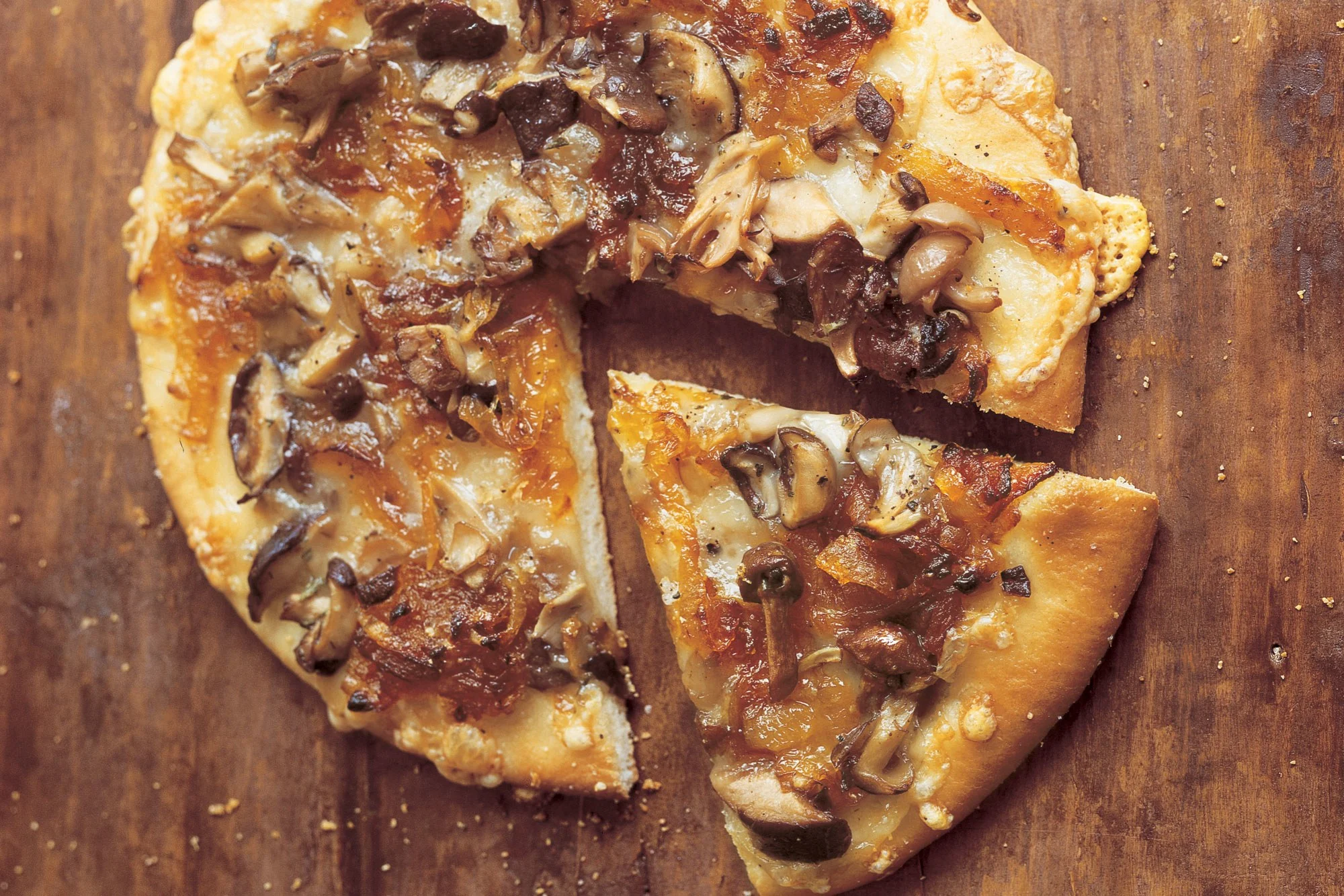 Mushroom Confit and Fontina Flatbread Mushroom Confit and Fontina Flatbread