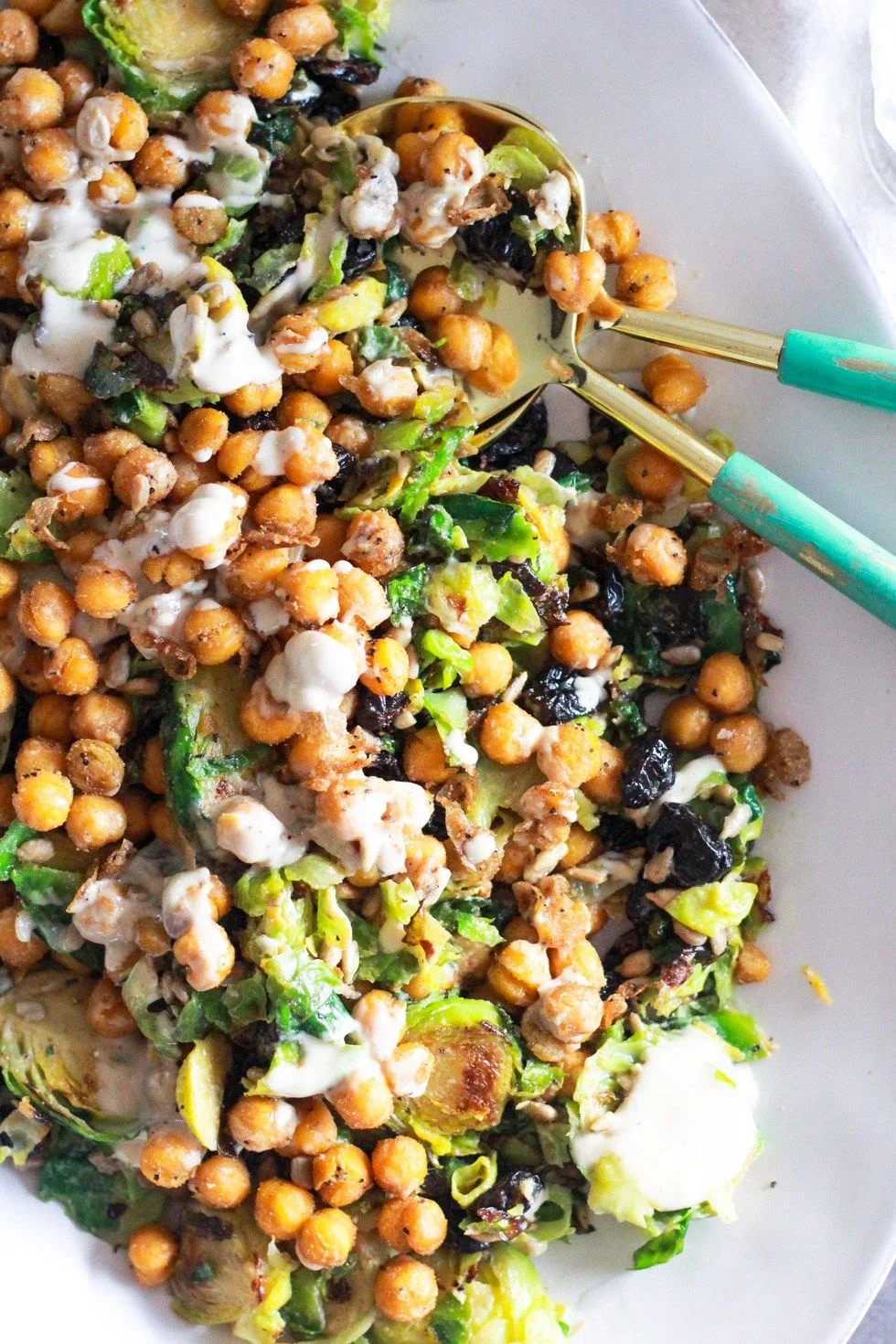 Tahini Roasted Broccoli Chickpea Salata Tahini Roasted Broccoli Chickpea Salata