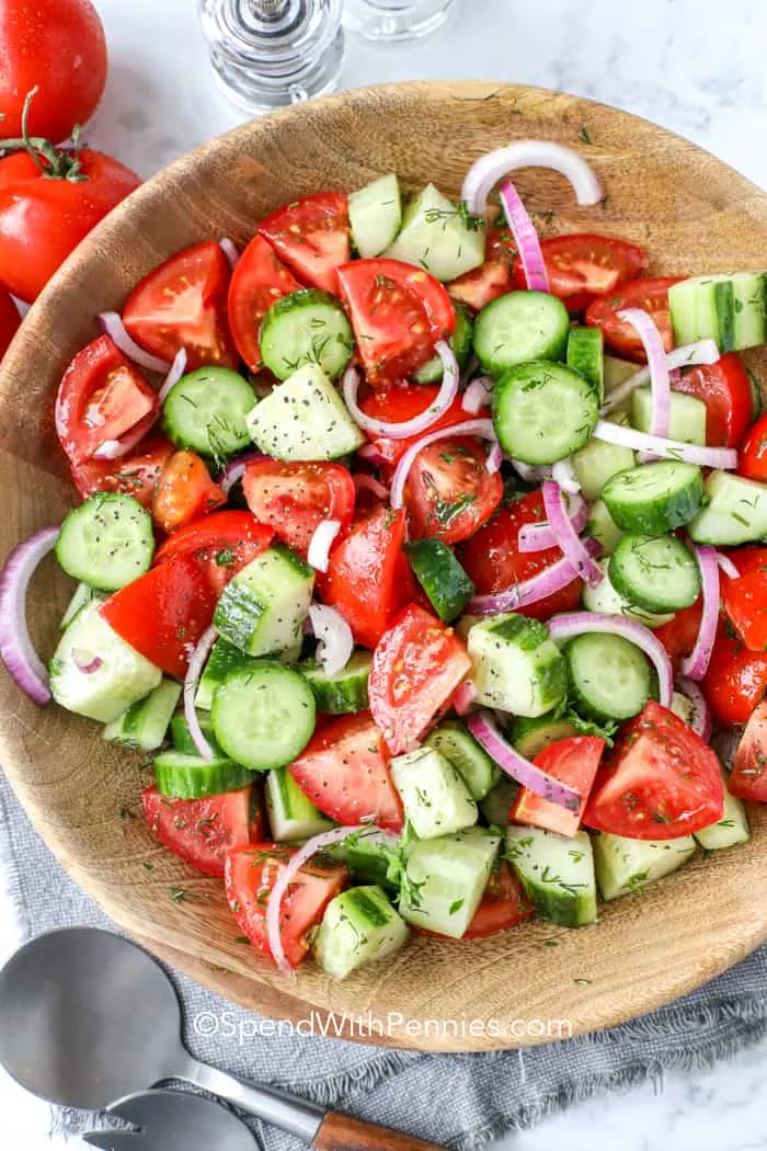 Tomato and Cucumber